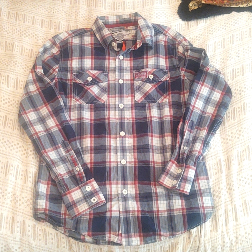 NWT Men's Superdry Plaid Shirt